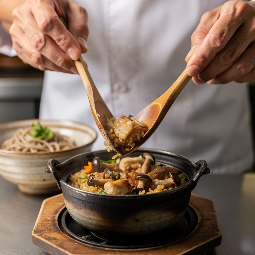 OKAN DINER authentic Japanese kamameshi and noodle dishes served in San Diego